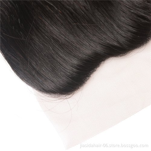 Natural Hair Line 13x4 Ear to Ear Baby Hair Lace Frontal Remy Brazilian Hair Weaving Body Wave Swiss Lace